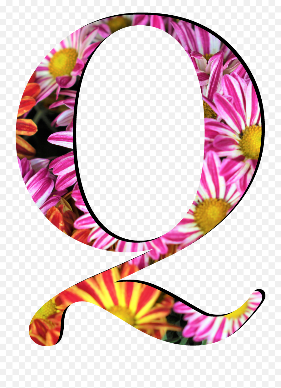 Fileflower Pattern Letters Qpng - Wikimedia Commons Flower Pattern Letter F Emoji,Flower Pattern Png