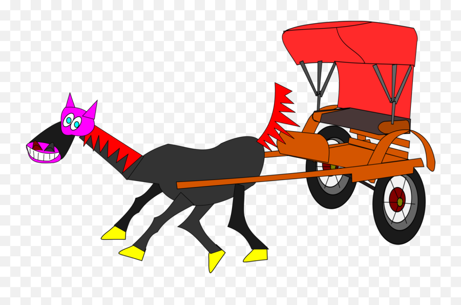 Chariotarthorse - Horse Cartoon Carriage Transparent Fazendinha Do Dinho Emoji,Horse And Carriage Clipart