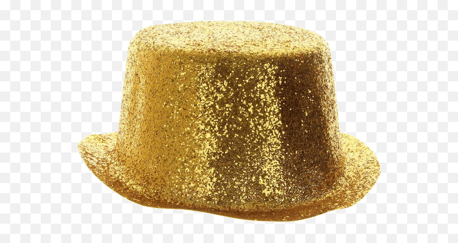 Gold Glitter Top Hat - Costume Hat Emoji,Top Hat Png