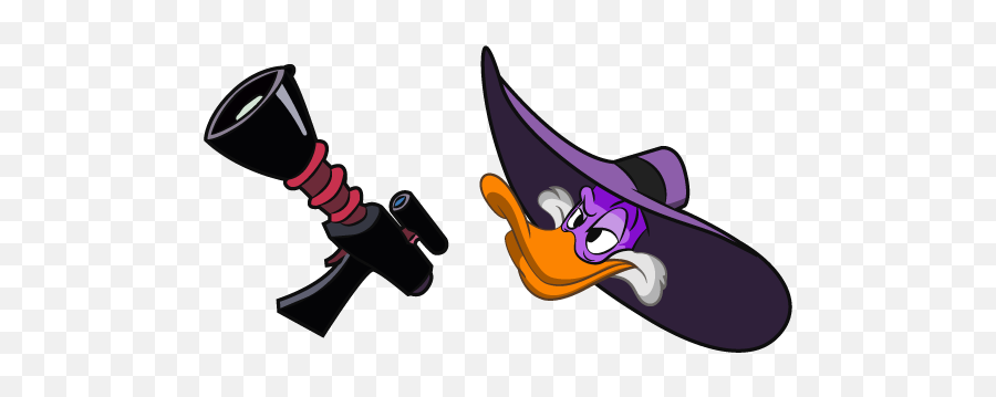 Darkwing Duck And Gun Cursor Emoji,Darkwing Duck Logo