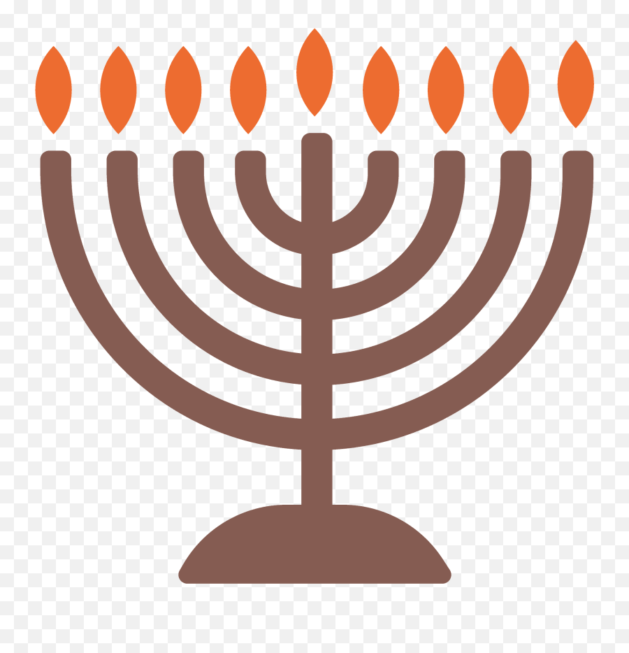 Menorah Emoji Clipart - Menorah Jewish Symbol Emoji,Menorah Clipart
