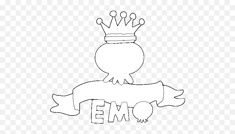 Love Emo Coloring Page - Coloringcrewcom Emoji,Emo Png