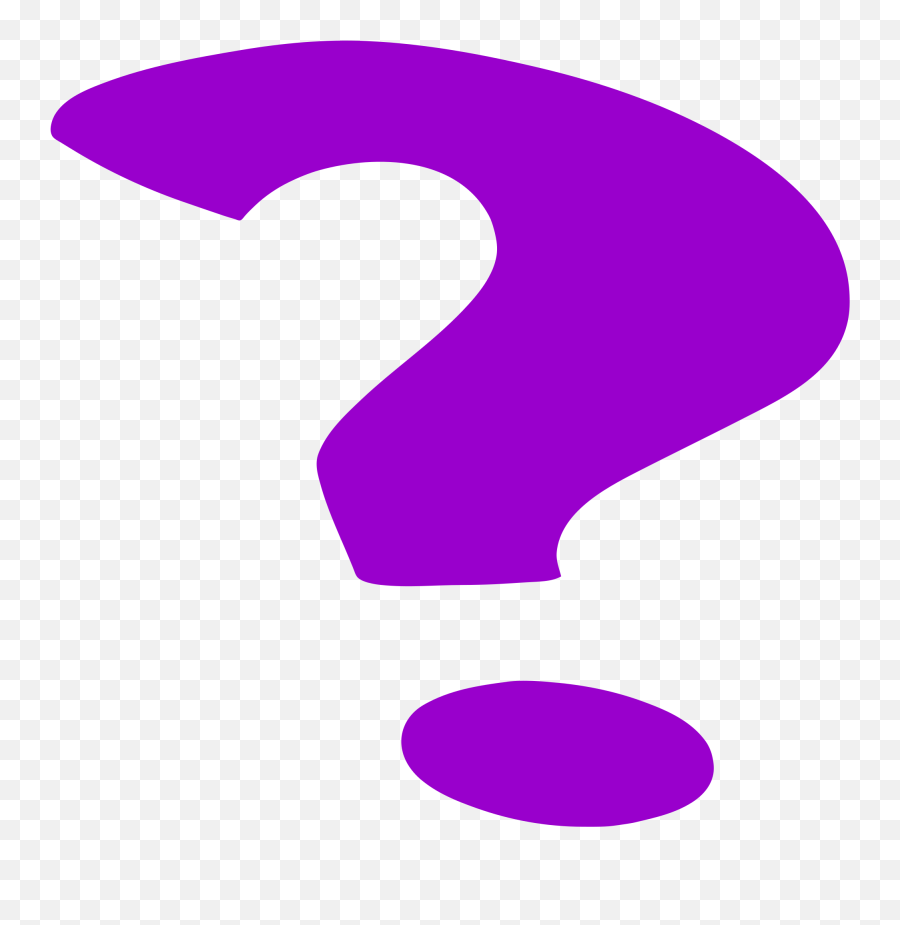 Purple Question Mark - Purple Question Mark Png Emoji,Question Mark Clipart