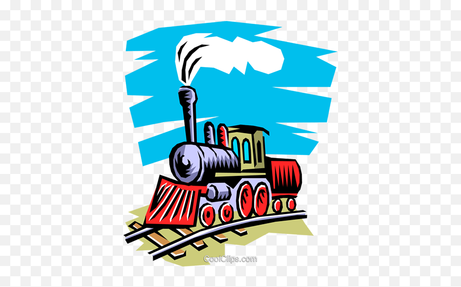 Steam Engine Royalty Free Vector Clip Art Illustration Emoji,Engine Clipart