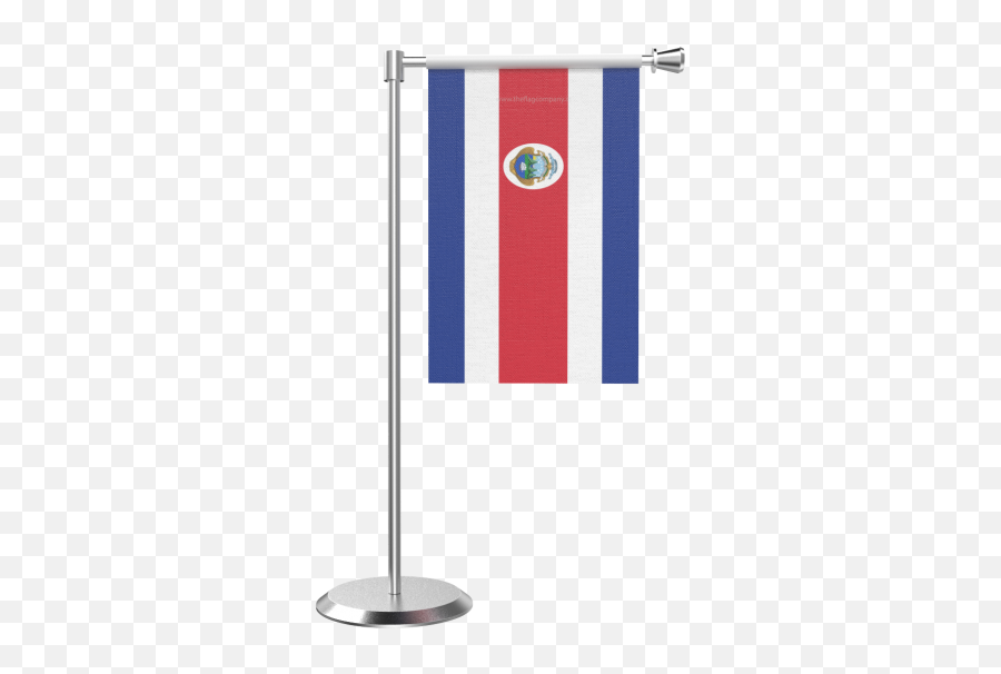 L Shape Table Costa Rica Table Flag With Stainless Steel Base And Pole Emoji,Costa Rica Flag Png