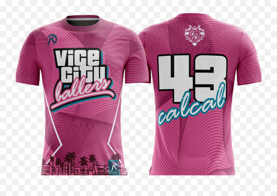 Vice City Ballers - Pink U2013 Kbs Apparel Emoji,Vice City Logo