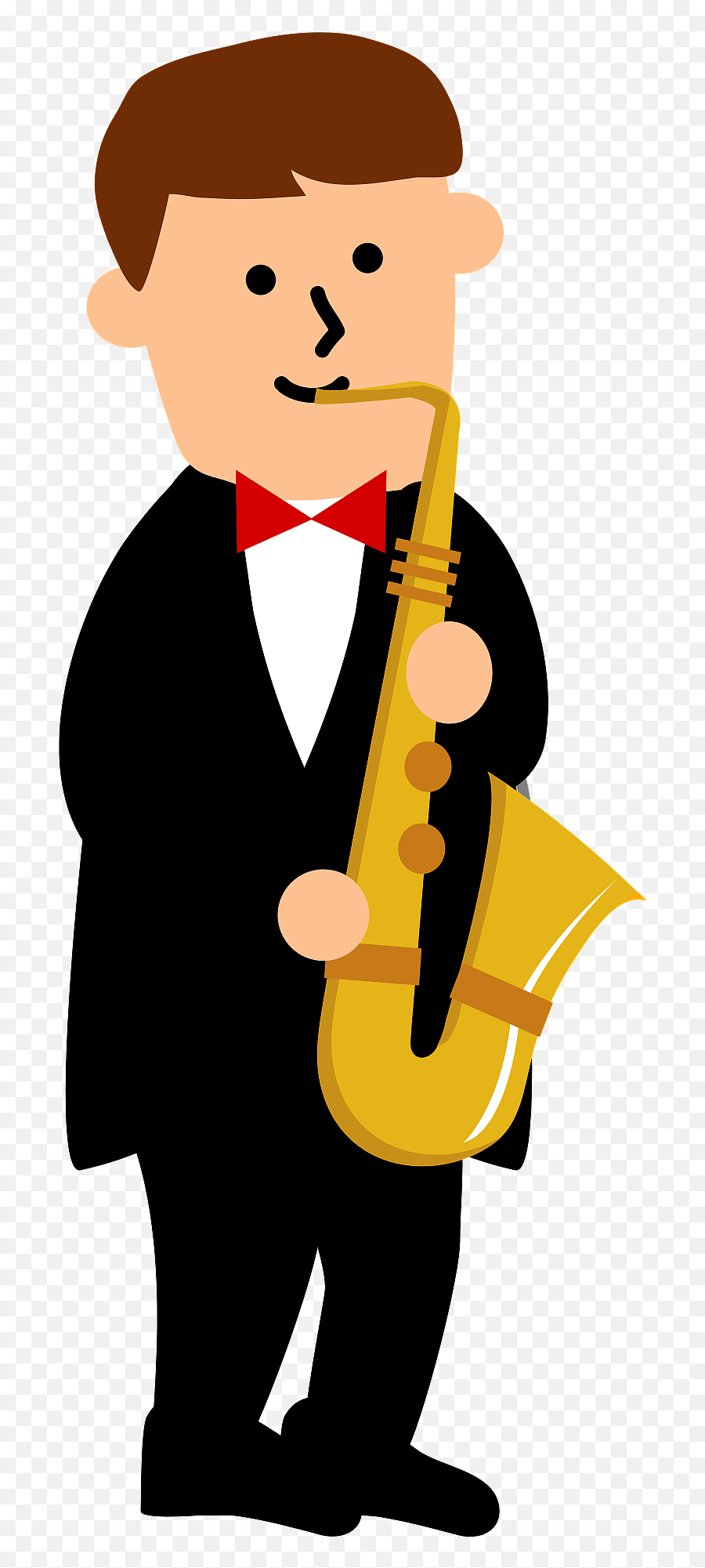 Saxophone Player Clipart - Instrumentalist Emoji,Saxophone Clipart