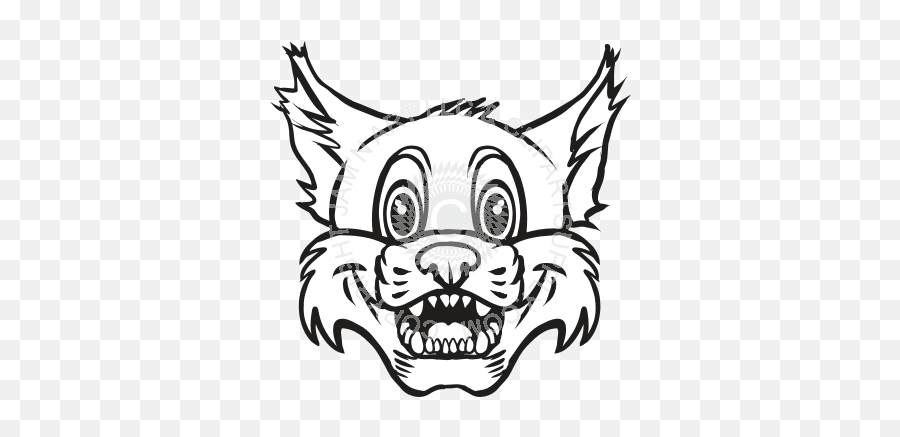 Bobcat Clipart Bobcat Head Bobcat Bobcat Head Transparent - Scary Emoji,Bobcat Clipart