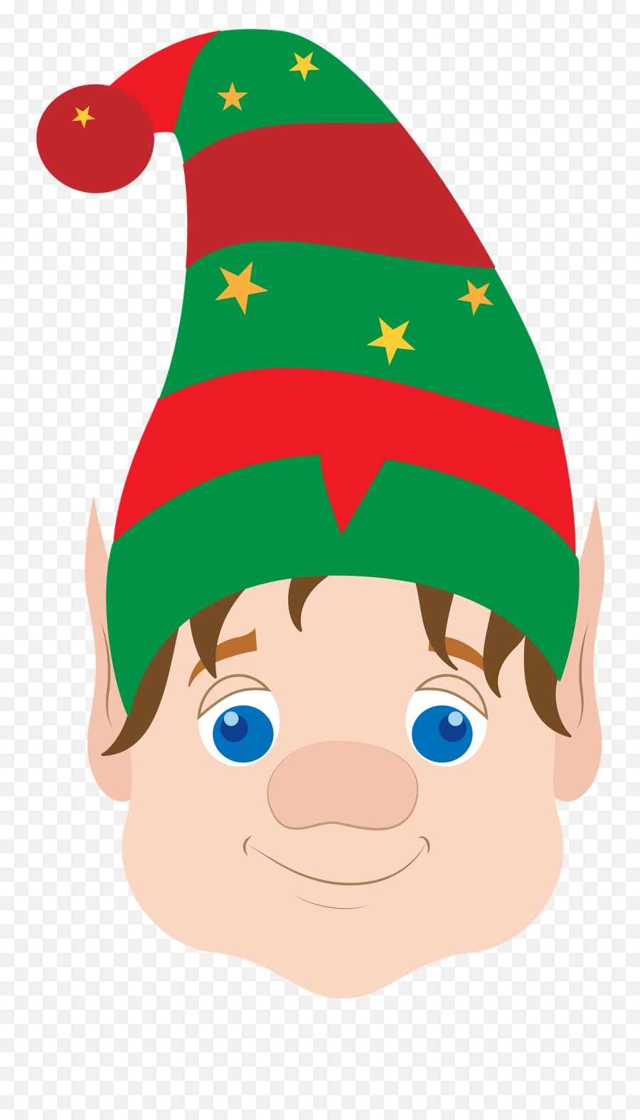 Christmas Elf Face Clipart - Elf Face Emoji,Grinch Face Clipart
