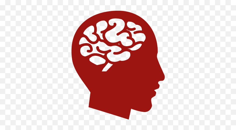 Human Brain - Red Brain Icon Png Emoji,Brain Png