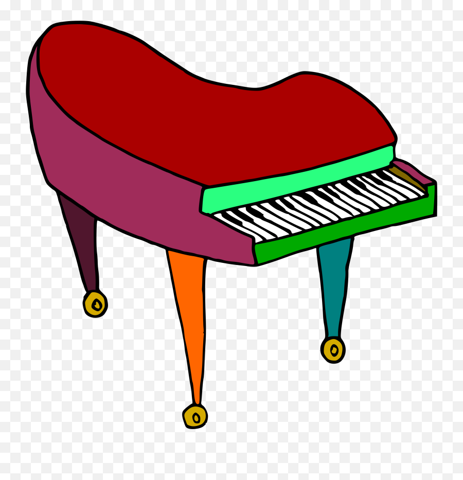 By Doodleguy - Cartoon Piano Clip Art Emoji,Piano Clipart