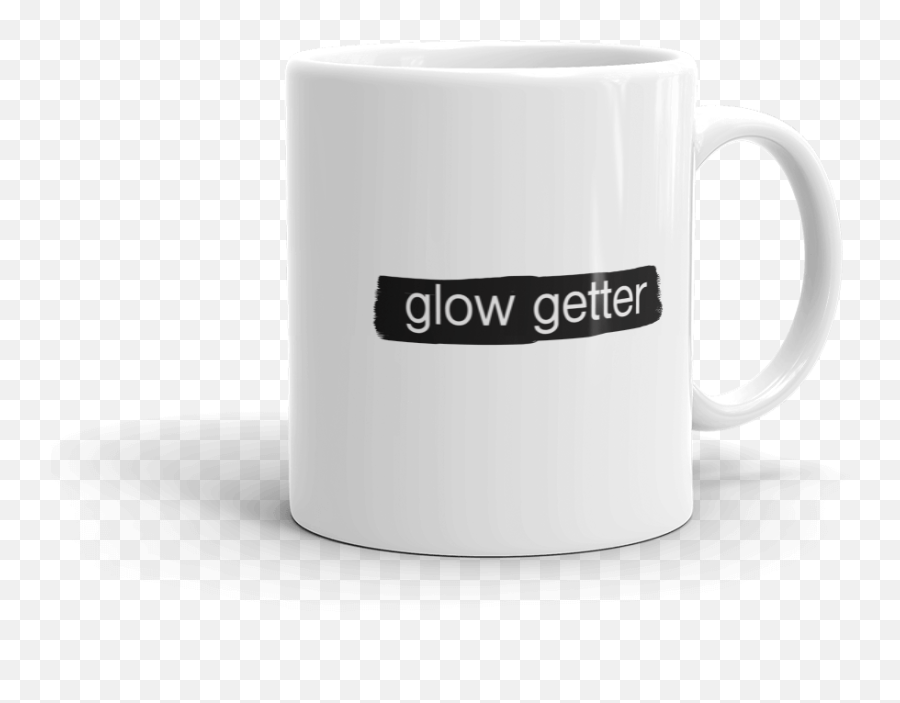 Glow Getter 11 Oz Mug U2014 Cat Vo Emoji,White Glow Png