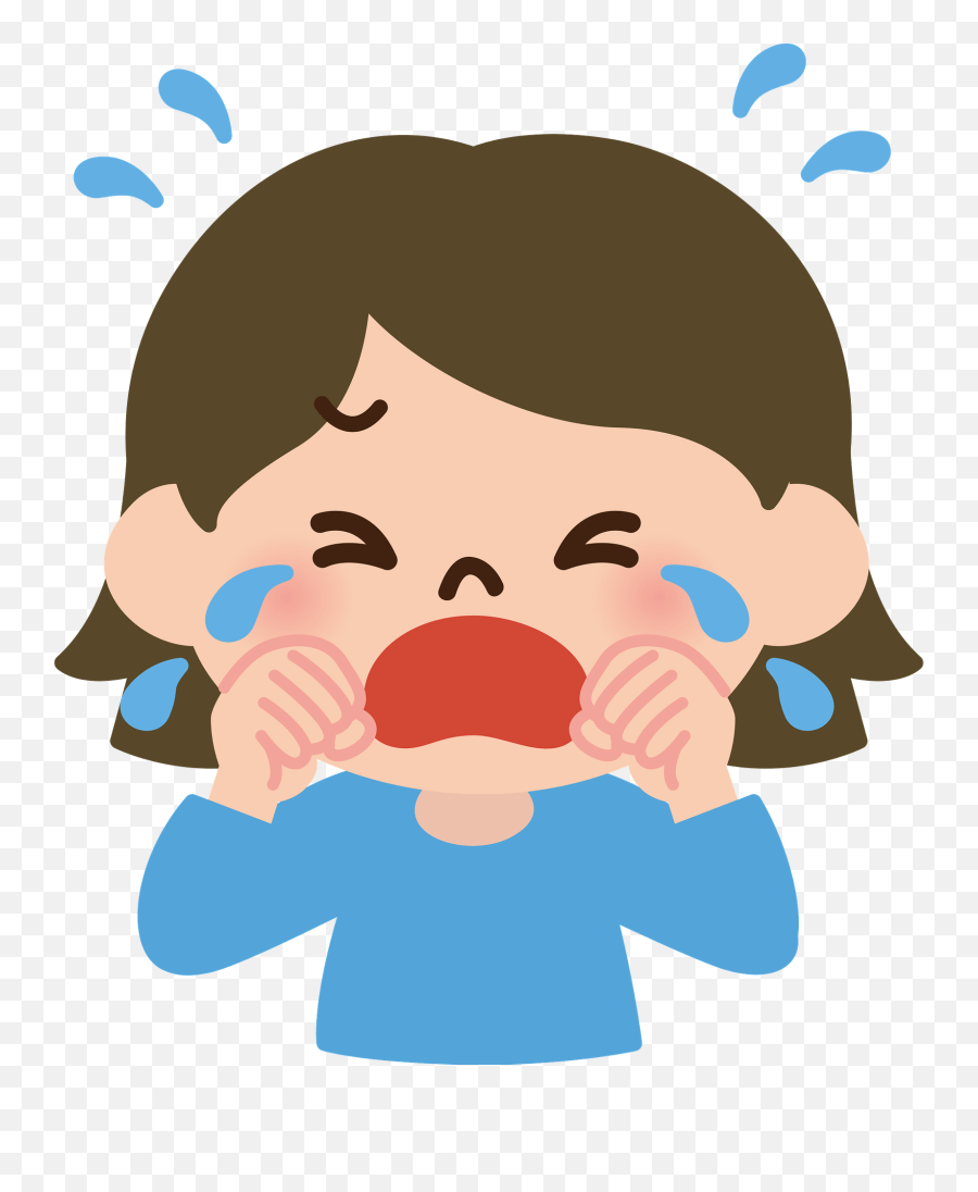 Little Girl Is Crying Clipart Free Download Transparent - Cry Clipart Emoji,Free Clipart