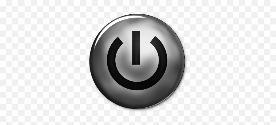 Dark Power Button Icon Png Transparent - Transparent Power Button Png Emoji,Power Png