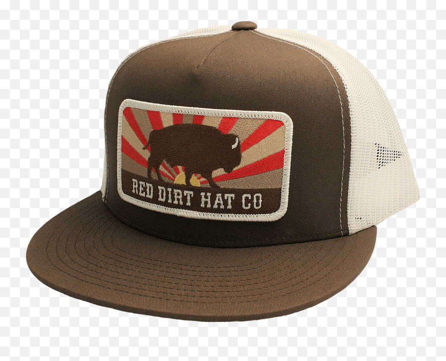 Red Dirt Hat Co Keep Roaming Brown White Cap - Red Dirt Hats Emoji,White Hat Png