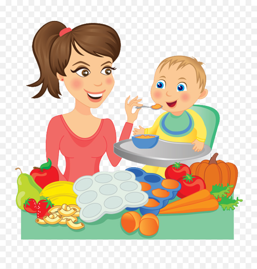 Mother Eating Baby Clipart - Mother Baby Baby Clipart Emoji,Nutrition Clipart