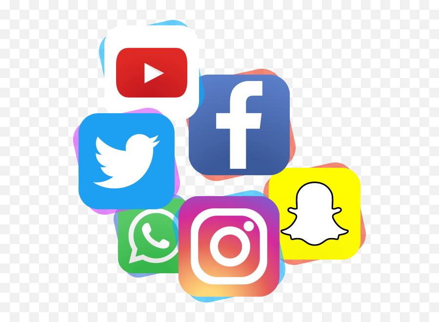Circle Social Media Logo Png - Logo Clip Art Social Media Emoji,Social Media Png