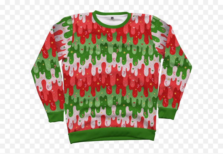Christmas Slime - Long Sleeve Emoji,Christmas Sweater Clipart