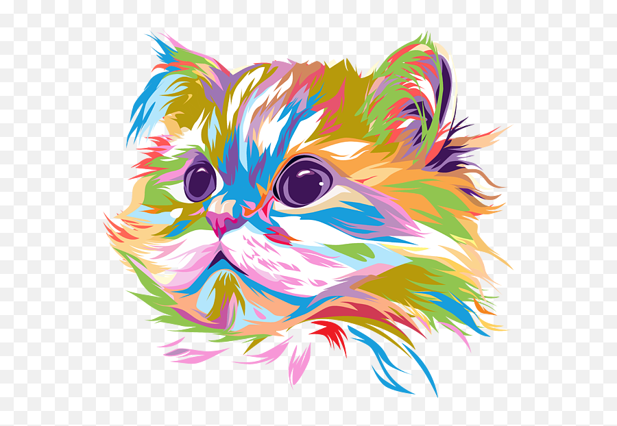 Colorful Cat Face Fleece Blanket Emoji,Cat Face Transparent