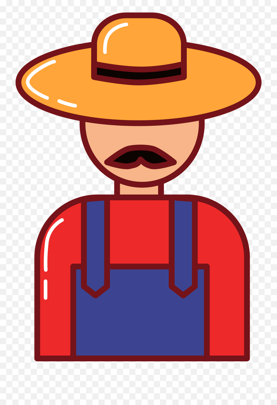 Farmer Clipart - Costume Hat Emoji,Farmer Clipart