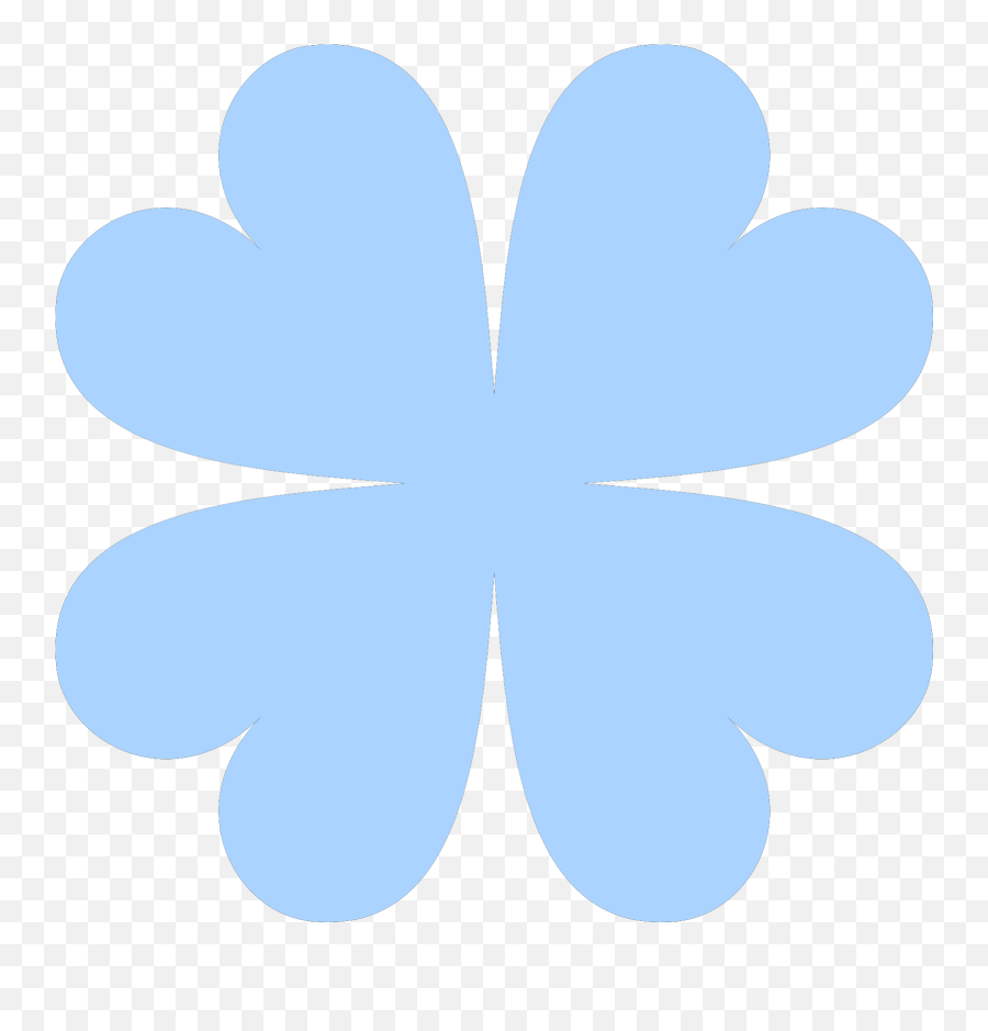 Blue Four Leaf Clover Svg Vector Blue Four Leaf Clover Clip - King Mihai I Park Emoji,4 Leaf Clover Clipart