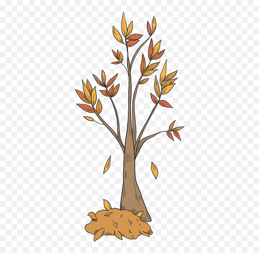 Fall Tree Clipart Free Download Transparent Png Creazilla Emoji,Fall Trees Clipart