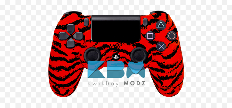 Red Digital Camo Custom Ps4 Controller - Kwikboy Modz Girly Emoji,Ps4 Controller Png