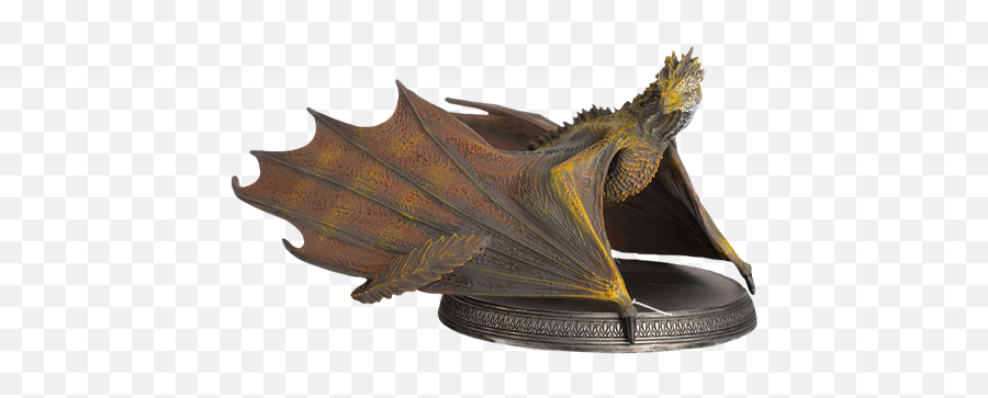 Viserion The Dragon Figurine By Eaglemoss Sideshow Emoji,Game Of Thrones Dragon Logo
