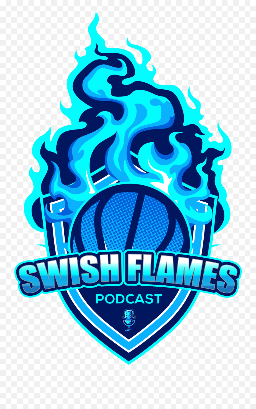 User Swish Flames Podcast Free Listening On Podbean App Emoji,Flaming Basketball Png