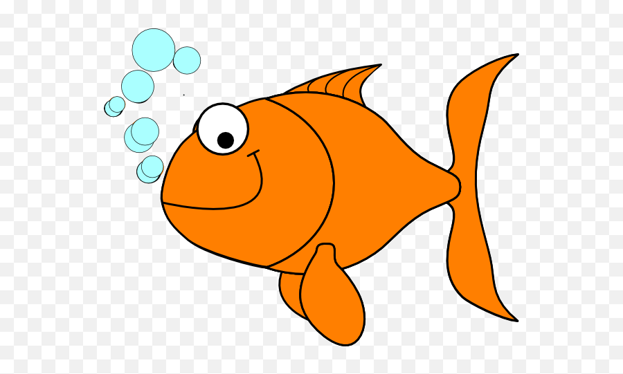 Goldfish Clip Art At Clker - Clipart Gold Fish Emoji,Goldfish Clipart