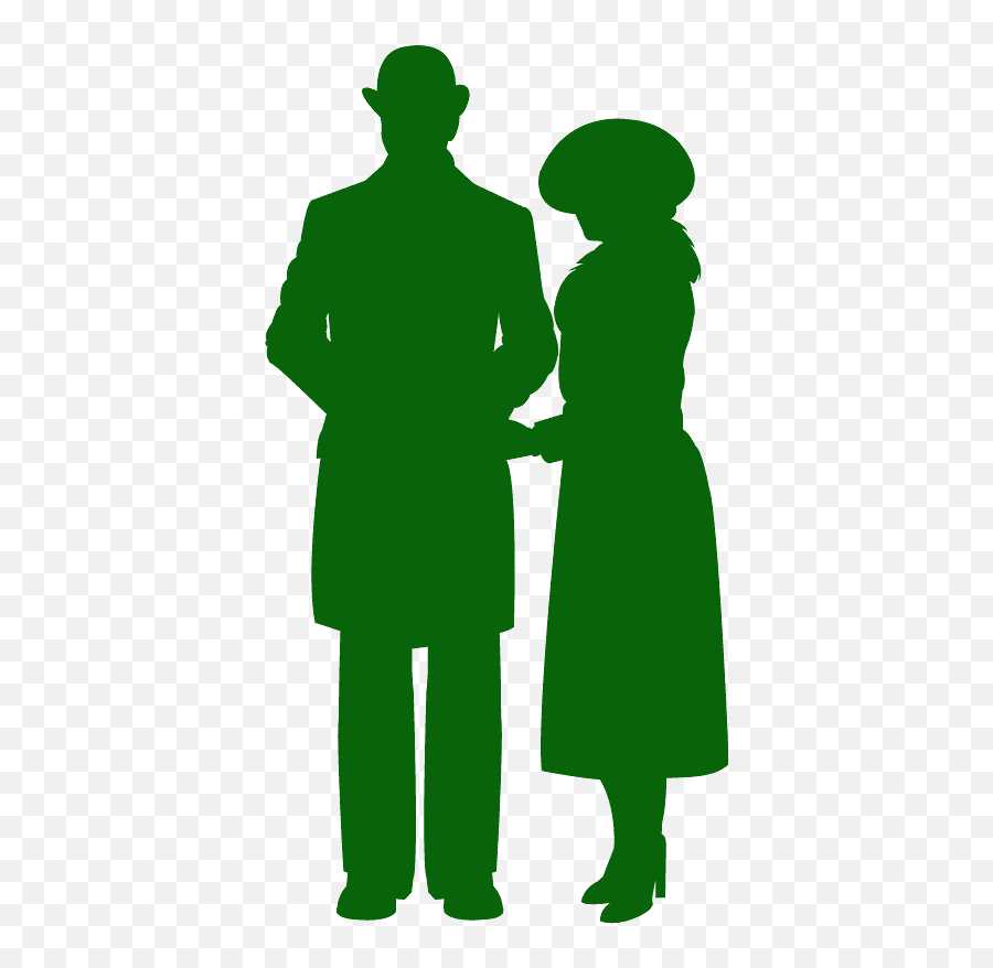 Man And Woman Standing Together Silhouette - Free Vector Emoji,Man Standing Silhouette Png
