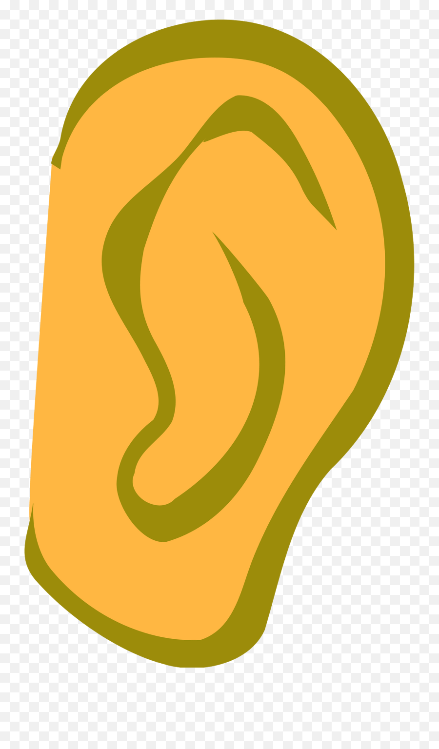 Ear - Gold Ears Clipart Emoji,Ears Clipart