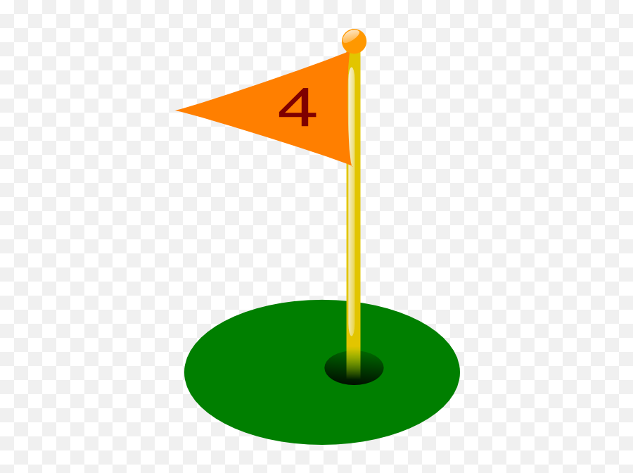 Golf Flag Clip Art - Clipart Golf Flag Emoji,Golf Ball Clipart