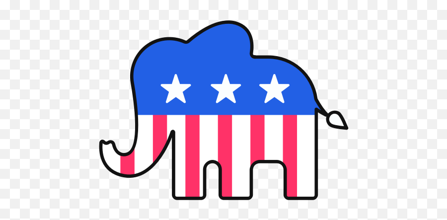 Republican Emblem Elephant Icon - Free Download Language Emoji,Republican Elephant Logo