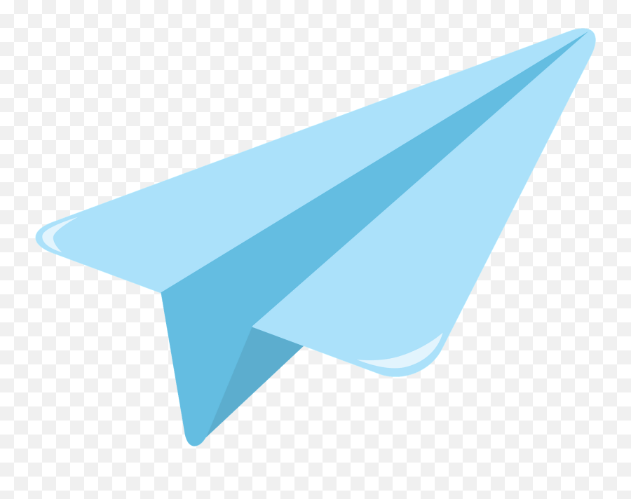 Paper Airplane Clipart - Vertical Emoji,Paper Airplane Clipart