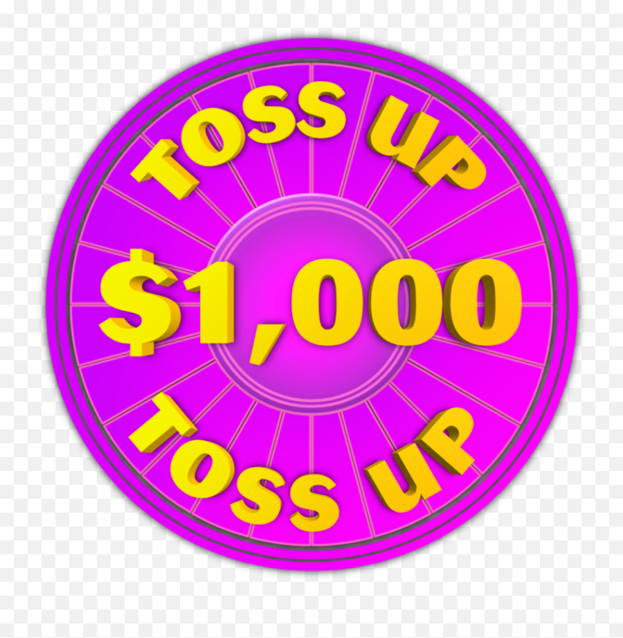 Wheel Of Fortune Up Graphics - Wheel Of Fortune 1000 Toss Up Emoji,Wheel Of Fortune Logo