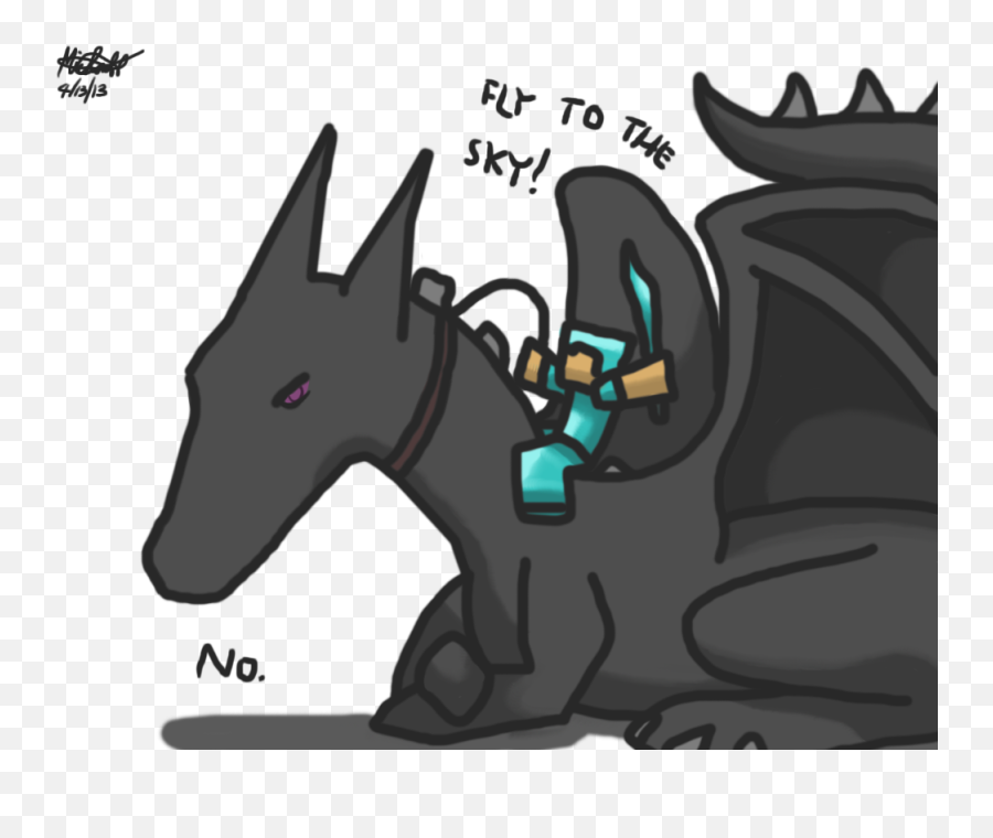 Baby Minecraft Ender Dragon Png Image - Drawing Enderdragon Emoji,Ender Dragon Png