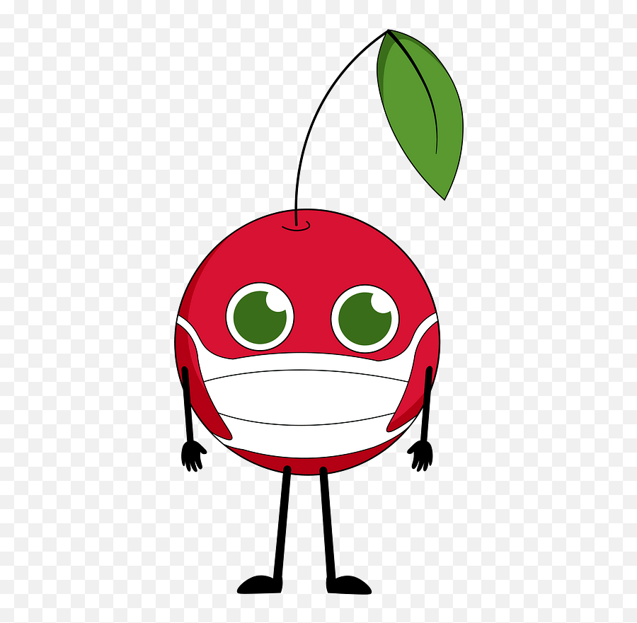 Cherry With Medical Mask Clipart - Dot Emoji,Medical Mask Clipart