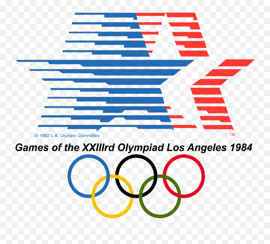 1984 Summer Olympics Logo - 1984 Los Angeles Olympics Emoji,Olympics Logo