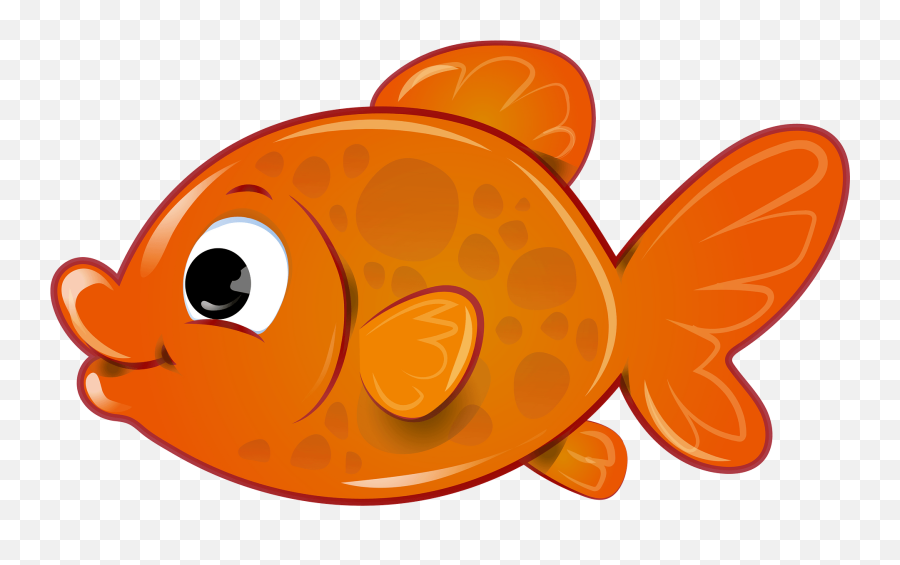 Orange Fish Clipart - Transparent Background Fishes Clipart Emoji,Fish Clipart