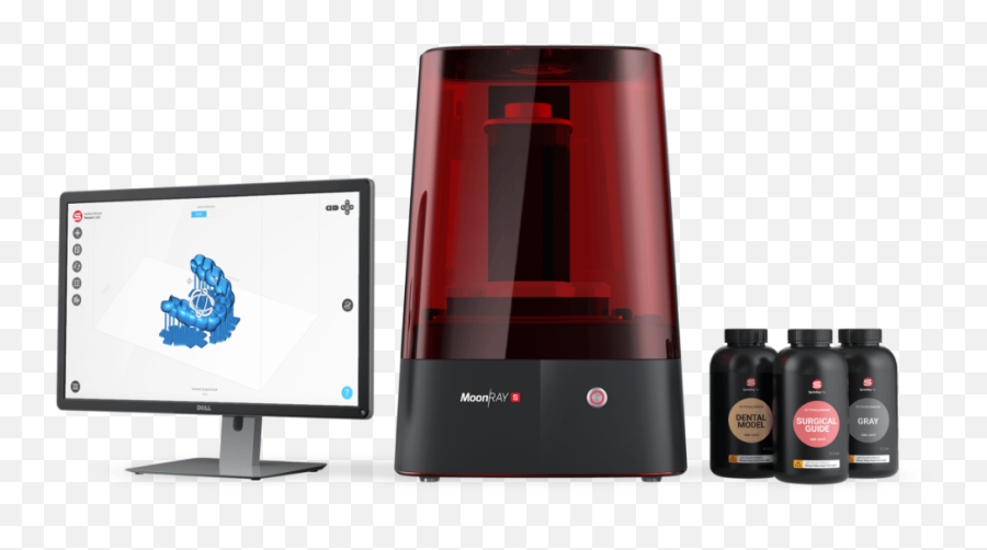 Moonray Desktop 3d Printer For Digital Dentistry Sprintray - 3d Moonray Emoji,3d Printer Png
