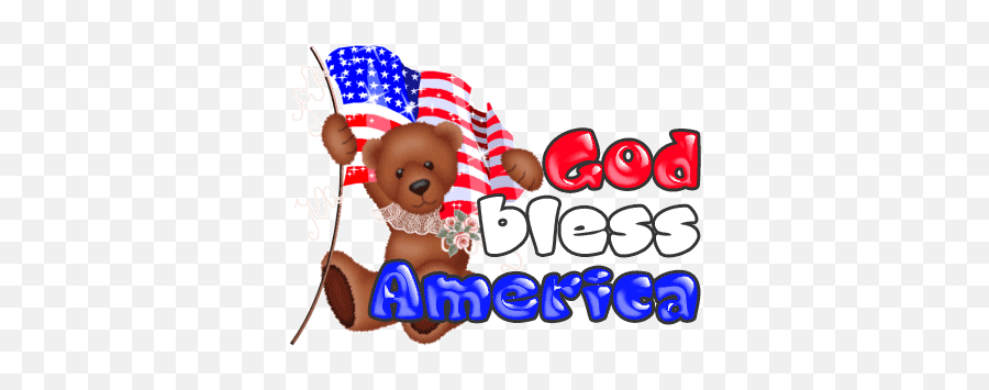 Gods Pics - Memorial Day Animated Teddy Bears Emoji,God Bless America Clipart