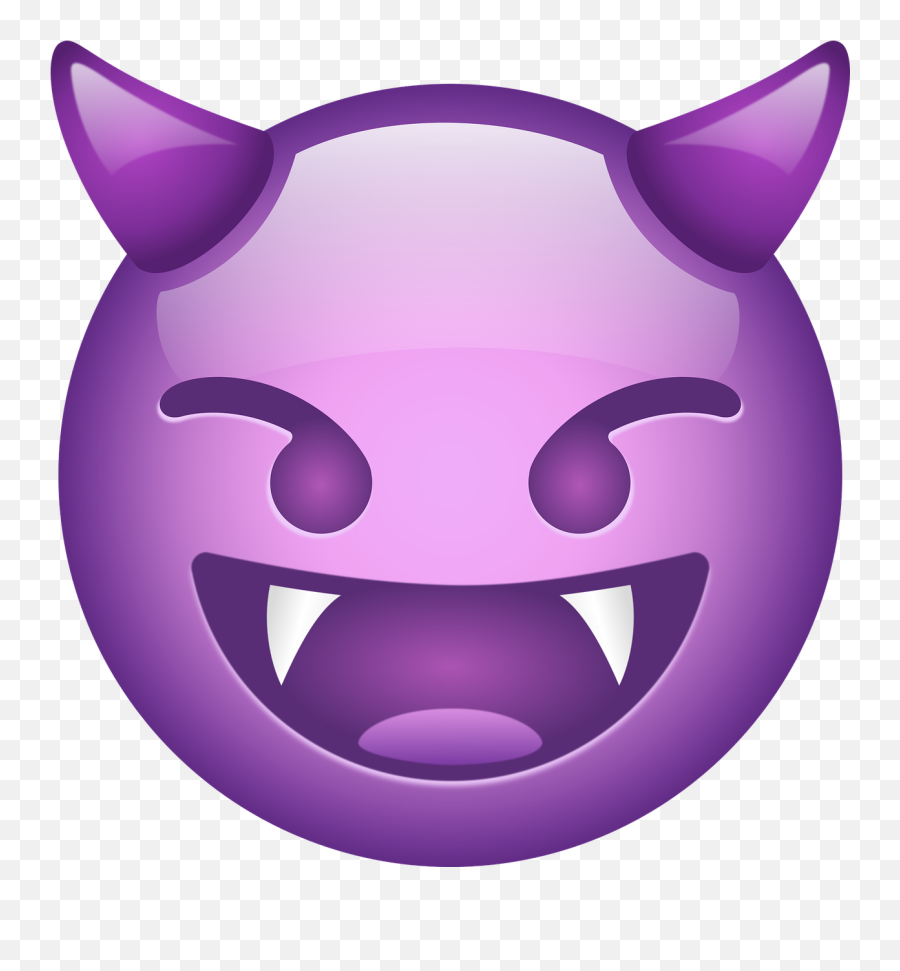 Smile Emoji The Devil - Free Vector Graphic On Pixabay,Laugh Emoji Png