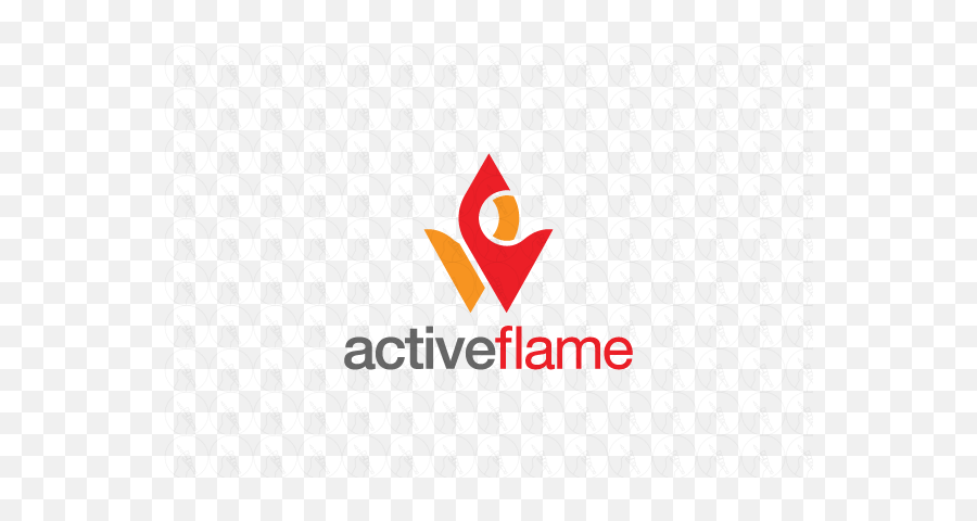 Active Flame Abstract Logo Flames Logo Design - Vertical Emoji,Flame Logo