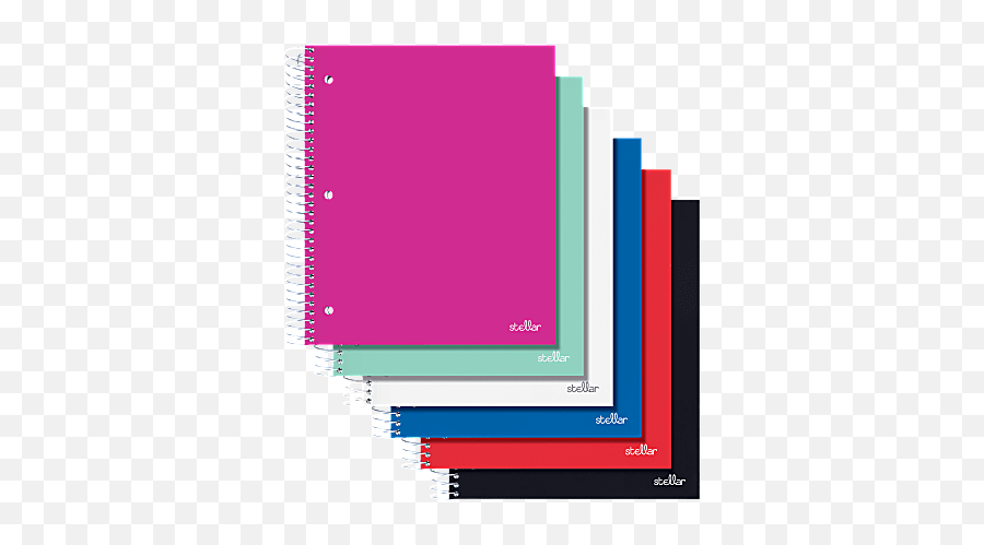 Office Depot Brand Spiral Stellar Poly Notebook 10 12 X 8 Emoji,Transparent Colored Plastic Sheets