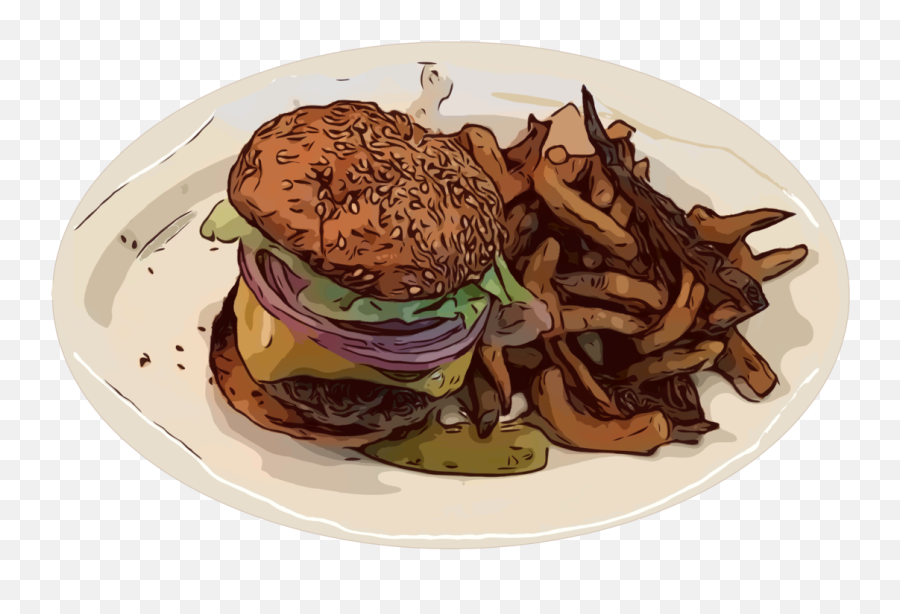 Openclipart - Clipping Culture Emoji,Burger And Fries Clipart