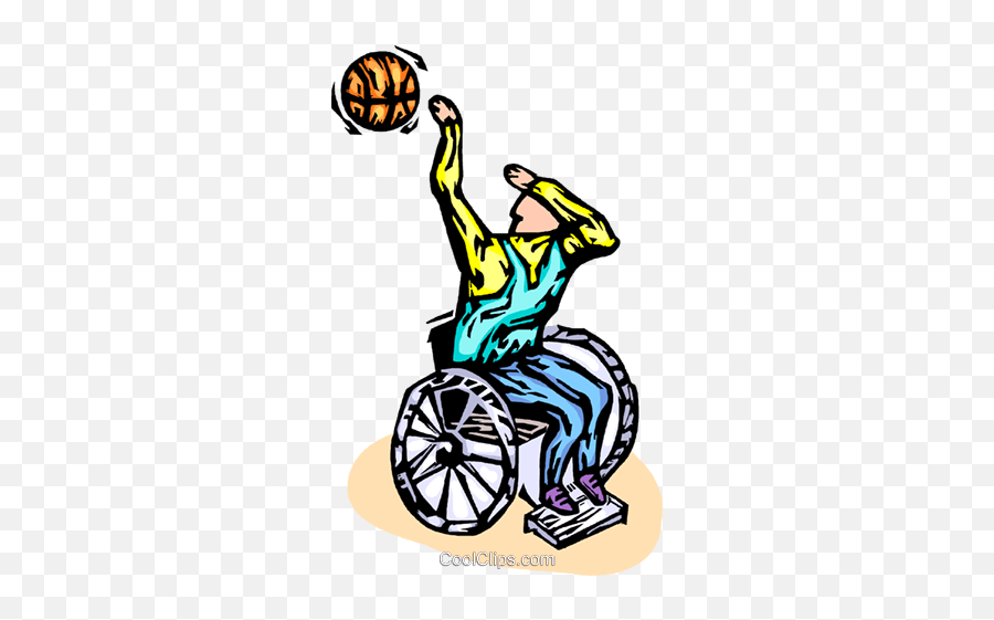 Wheelchair Basketball Player Royalty Free Vector Clip Art Emoji,Wheelchair Clipart Black And White