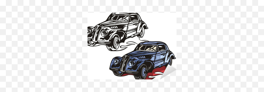 The Blue Car With A Triangular Cowl Flaming Hotrods Emoji,Hot Rods Clipart