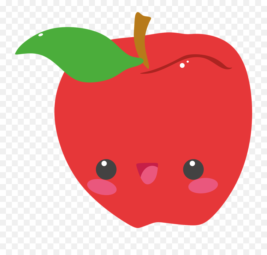 Cute Apple Cartoon Png Clipart - Full Size Clipart 3657846 Emoji,Clipart Of Apple