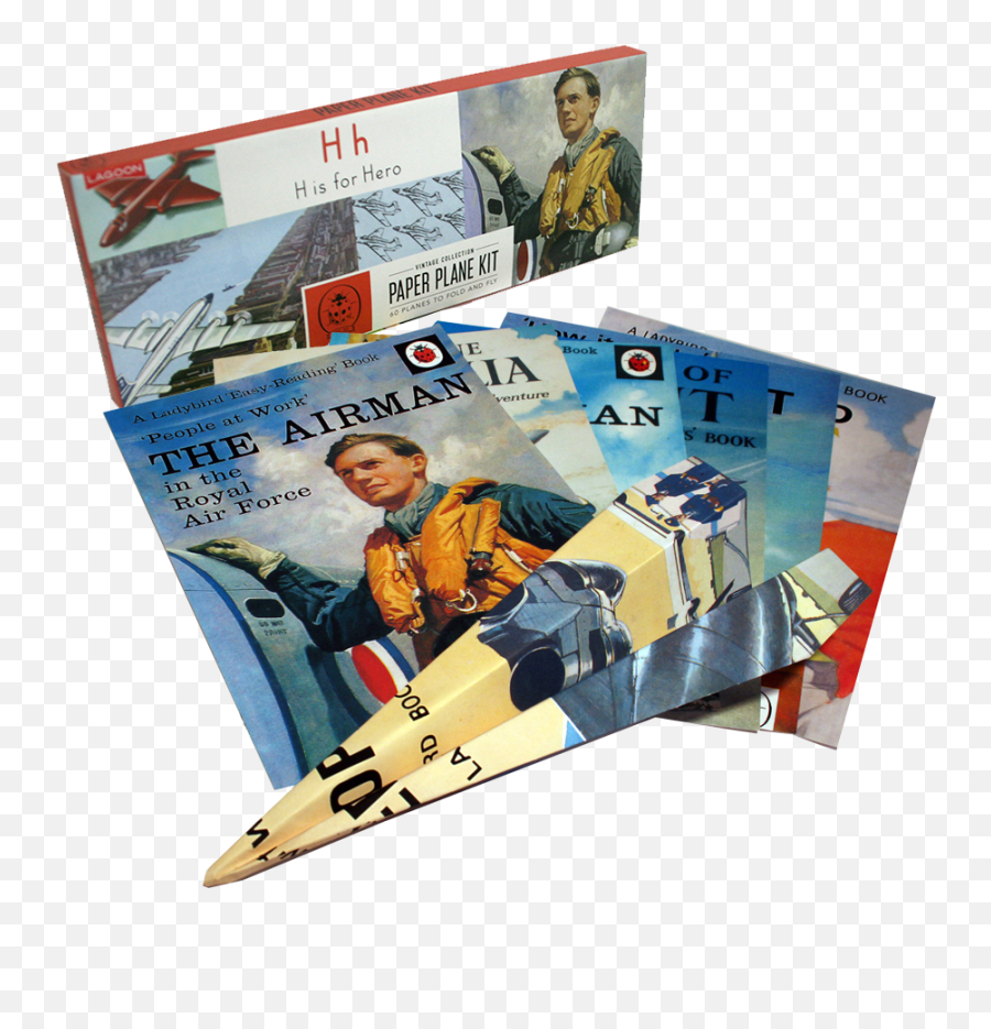 Download Ladybird Vintage Paper Plane Kit - Full Size Png Emoji,Vintage Paper Png